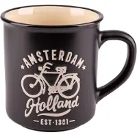 Matix Campmug beker - Amsterdam - Zwart