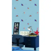 Dutch Wallcoverings Papierbehang - Kinderbehang - Disney - Pooh - Blauw