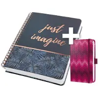 Sigel notitieboek A4 - Jolie Mystic - spiraal - met gratis Jolie A6 notitieboek - SI-T1214-GA6
