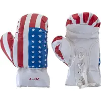 Playtime Bokshandschoenen USA voor kinderen - 4 OZ - rood / wit - EXTRA small