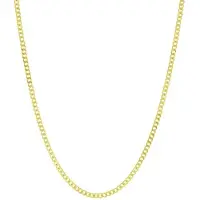 Lucardi Dames Ketting gourmet - Echt Zilver - Ketting - Cadeau - 50 cm - Goudkleurig