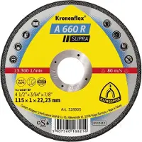 Klingspor Doorslijpschijf | D115x1mm recht | RVS | gat 22,23 mm | 25 stuks - 328905 328905