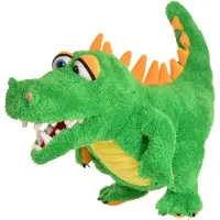 Living puppets Living puppet handpop krokodil 28cm buikspreekpop kinderfeestje