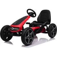 Mercedes-Benz Skelter, Trapauto, Go-Kart - Rood - Rubberen EVA Banden