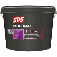 SPS Multimat Muurverf - RAL 9010 - 10L