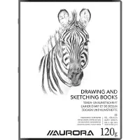 Aurora Teken- en Kunst Schrift - A4 plus formaat - 120 g - 64 bladzijden - met Zijdepapier - 20 stuks