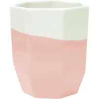 Tak Design Geo Dip Beker - Aardewerk - Ø8,5 x 10 cm - Roze