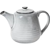 Broste Copenhagen Nordic Sand theepot 17,5 cm aardewerk lichtblauw