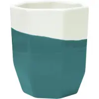 Tak Design mok Geo Dip 300 ml keramiek wit/blauw