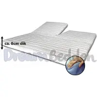 Bamboo Splittopper 140x200 Koudschuim HR55 Exclusive Anti Allergie Ca. 8cm dik