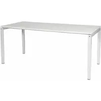 Schaffenburg Verstelbaar bureau - Slinger 200x80 grijs - wit frame