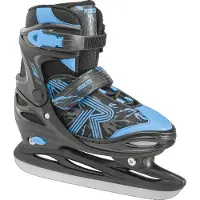 Roces – Jokey Ice 3.0 – IJshockeyschaatsen – Schaatsen Kinderen – Zwart Blauw – Verstelbaar 4 Maten & Comfort Warmvoering – Maat 38-41