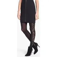 Pretty polly Panty - Fashion - Embellished - One Size - 34/40 - Zwart