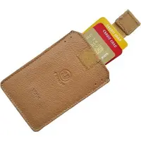 Ferchi Creditcardhouder Leer - Cognac - Bruin - - Portemonnee - Wallet - Pasjesmapje - OV kaarthouder - Pasjeshoes