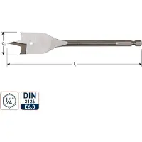 Rotec Speedboor met 1/4 inch. Bitaansluiting 18 x 152 mm