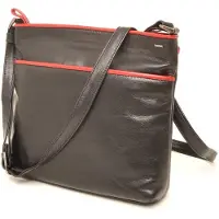 Berba Schoudertas Soft Zwart-Rood