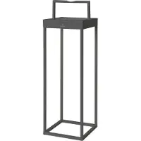 Villeroy & Boch LED Lantaarn Cannes | Antraciet | Hoogte 50 cm voor binnen of buiten / indoor / outdoor solar & usb lader