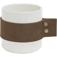 Tak Design Mok Tak Wrap Me 400 Ml 8,5 X 9 Cm Keramiek Wit/Bruin