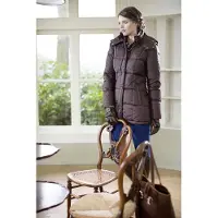 HKM Lange jas -Roma- dikke wattenvoering beige M