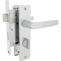 Dulimex DX Set binnendeurbeslag deurklink op schild WC63/8