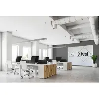 Ivol Complete whiteboardwand zonder rand (3 panelen) - 200x300 cm - Wit