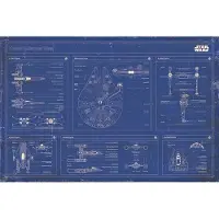 Star Wars Blueprint Rebel Alliance Fleet - Maxi Poster - 96,5 x 61 cm