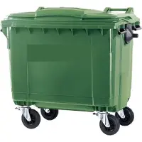 Kliko 4 wiel afvalcontainer 660 liter groen