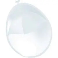 Witbaard Ballonnen parel wit metallic 50 stuks 30 cm