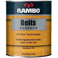 Rambo Beits Dekkend - 0,75 Liter - Karmijnrood - Zijdeglans