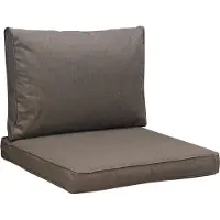 Madison - Loungekussen - Tuinkussen - Zitkussen - Rugkussen - 2-delig - 60 x 60cm - Oxford Taupe