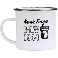 Fostex Emaille beker leger wit - D-Day 1944/airborne