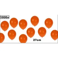 Thema party 1000x Oranje ballonnen 27cm - EK Oranje Holland Nederland festival thema feest party ballon