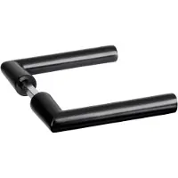 Impresso - London -deurbeslag set ( 2 x deurkruk exclusief rozet ) - aluminium - mat zwart