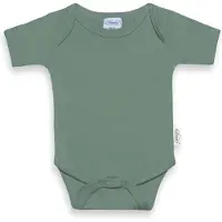Funnies basic baby Romper - Stone Green| 100% Katoen | Maat 50/56