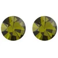 Biba Oorbellen met Swarovski Steentje Olivine