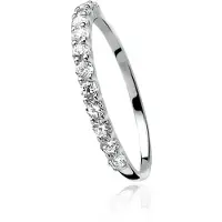 Zinzi zilveren ring wit ZIR827