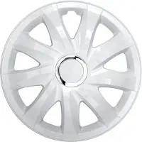 Drift wieldoppen 15 "wit gelakt 4 stuks Eenvoudige installatie