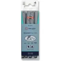 Kin Fineliner, set 4 maten
