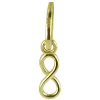 New Bling 9NBSAM-G200270 Gouden Hangertje - Dames - Infinity - 5 x 2,4 mm - 14 Karaat - Bedel - Goud
