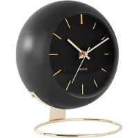 Karlsson Tafelklok Globe, zwart (24,5 cm)