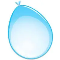 Witbaard Ballonnen babyblauw 50 stuks 30 cm