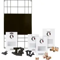 Vtwonen Magnetisch Memobord - Wandrek Voordeelbundel - Zwart - 60x105cm