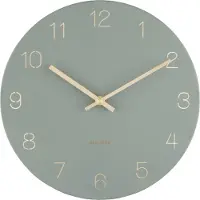 Karlsson Wandklok Charm - Gegraveerde cijfers Jungle Groen - Small - Ø30cm - Wandklok Scandinavisch