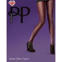 Pretty polly Panty - Fashion - Opaque - Velvet Effect - Dikke - 60 Den. - One Size - 36/42 - Aubergine