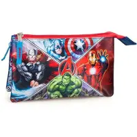 AVENGERS Etui - Polyester - Avengers - Jongens - 22 cm - Blauw en rood