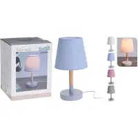 Home & Styling Home&Styling Tafellamp - Met lampenkap - Kinderlamp - Grijs