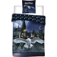 Harry Potter Dekbedovertrek Hogwarts Hedwig - Eenpersoons - 140 x 200 cm - Polyester