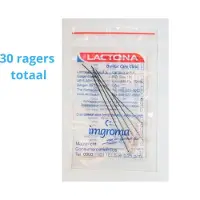 Lactona Interdentaal Ragers - Large/Medium 65mm - Zwart - 6 gripzak x 5 stuks - Voordeelpakket