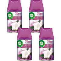 Air Wick Fresh Matic Navullingen - Smooth Satin & Moon Lily - Voordeelverpakking 4 x 250 ml