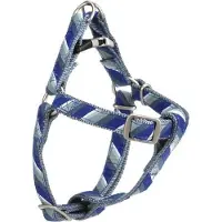 Beeztees Nylon borsttuig Diago. Blauw, verstelbaar.